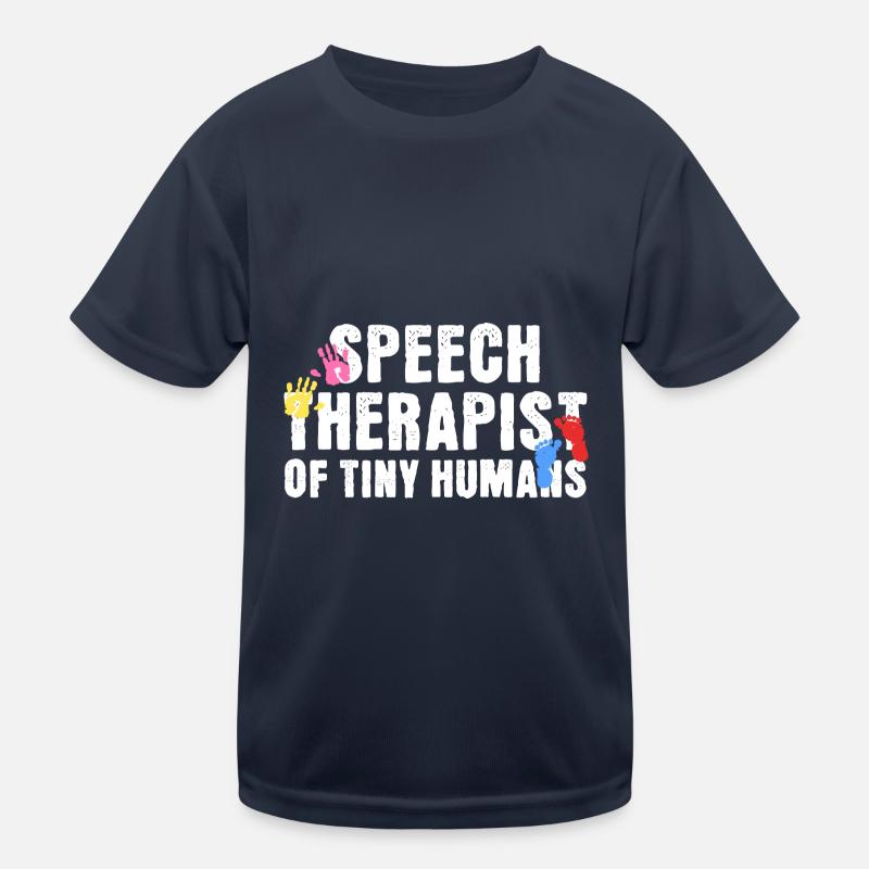 Logopädin von Tiny Humans Kinder Funktions-T-Shirt