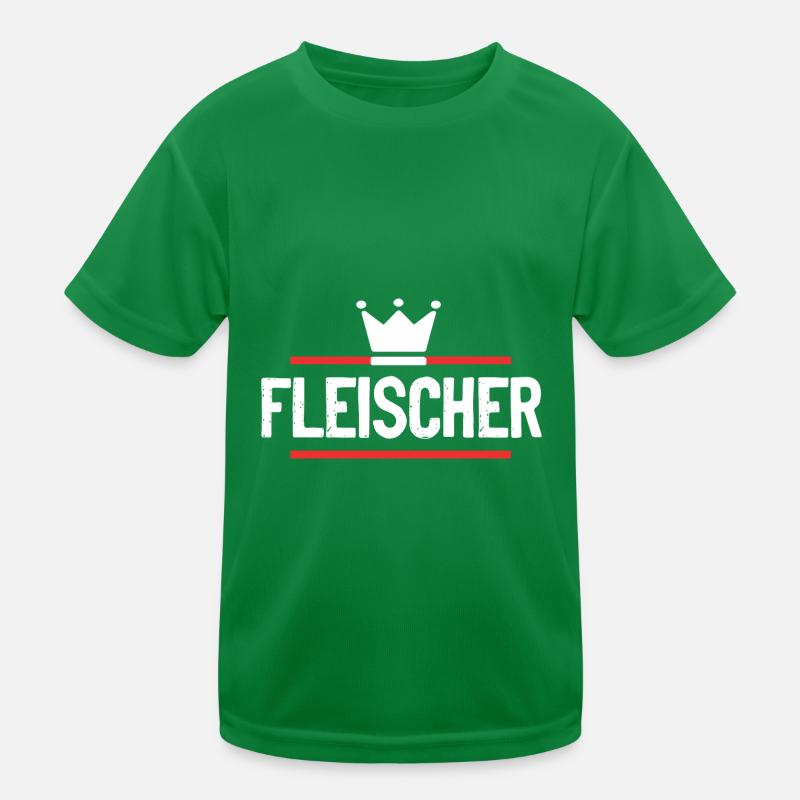 Fleischer Beruf Kinder Funktions-T-Shirt