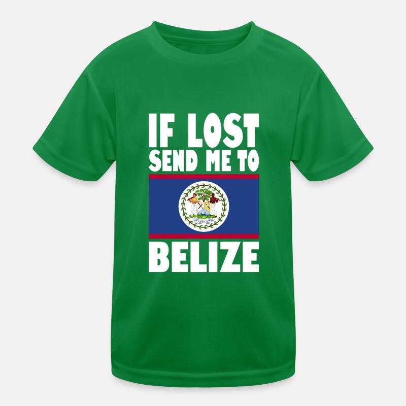Drapeau du Belize T-shirt sport Enfant