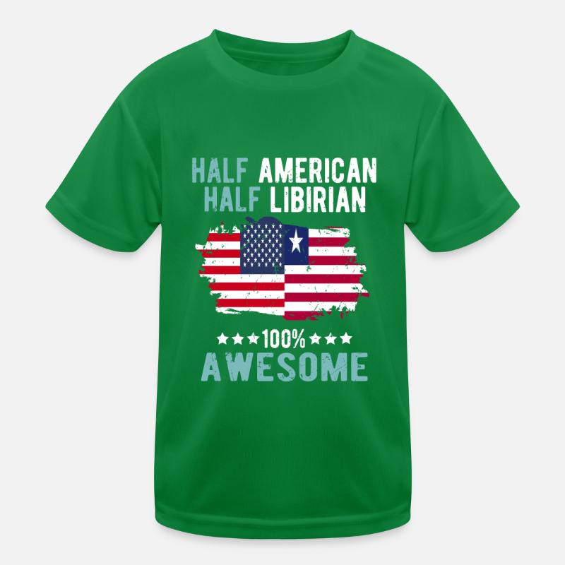 Halb Amerikaner Halb Libyer Kinder Funktions-T-Shirt