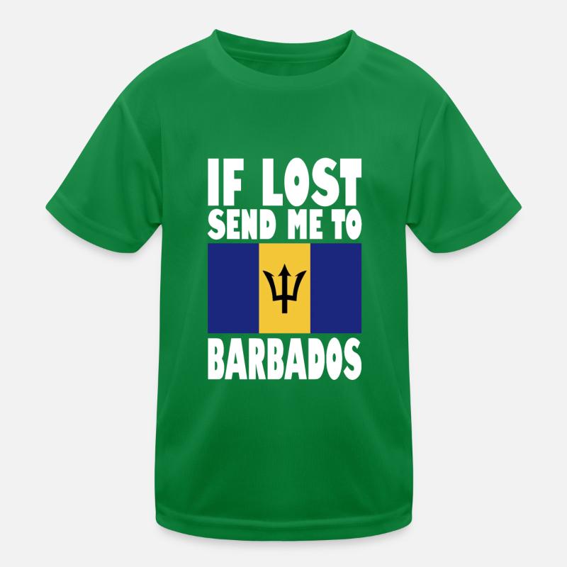 Drapeau de la Barbade T-shirt sport Enfant