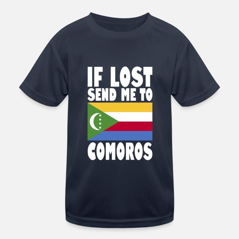 Comoro's flag saying Kids Functional T-Shirt