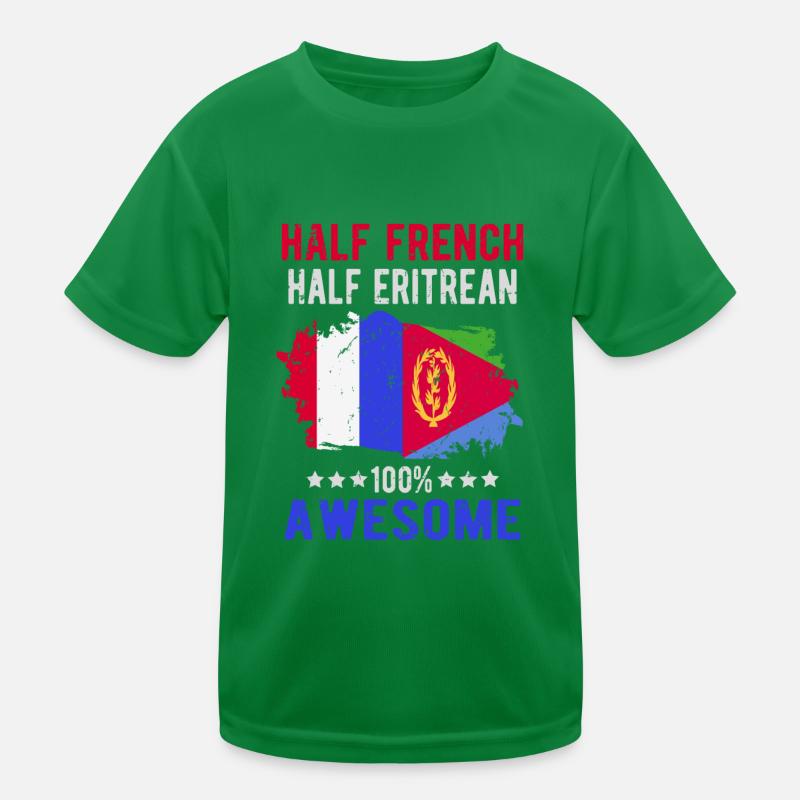 Moitié Français moitié érythréen T-shirt sport Enfant