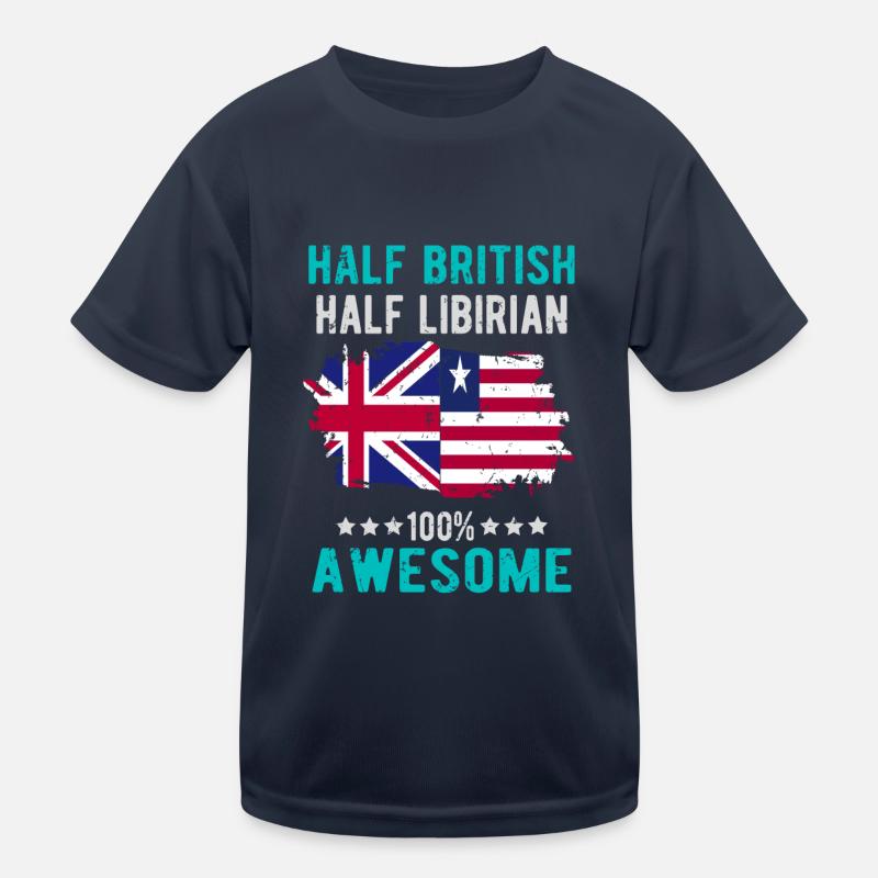 Halb Brite Halb Libyer Kinder Funktions-T-Shirt