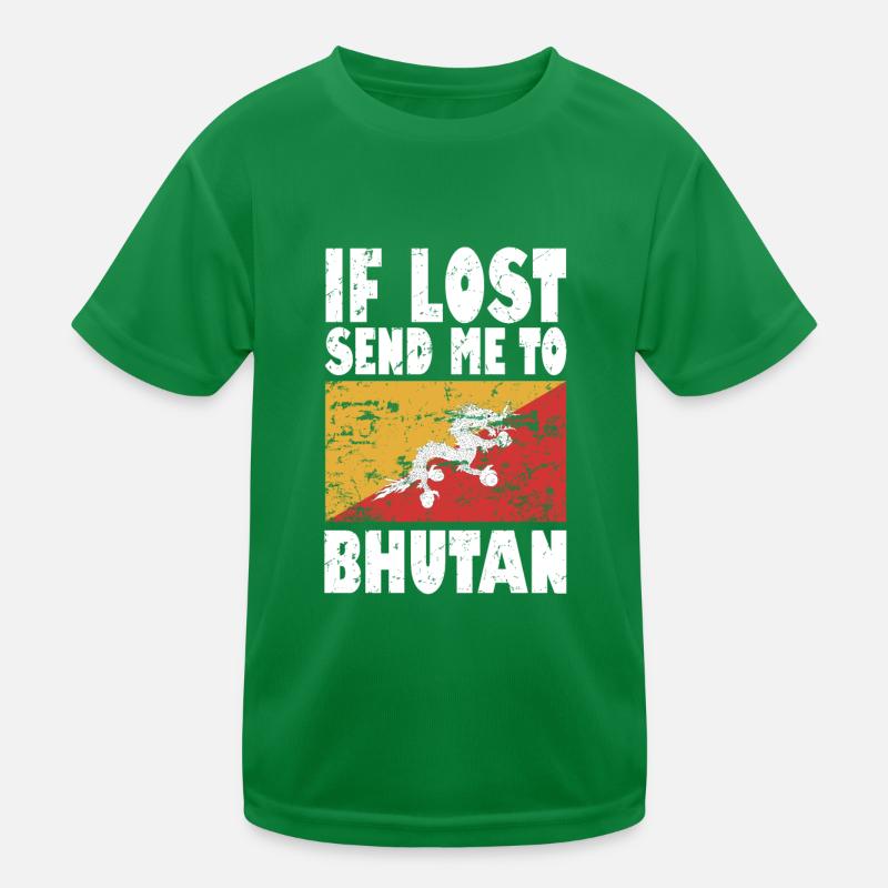 Drapeau du Bhoutan Disant T-shirt sport Enfant