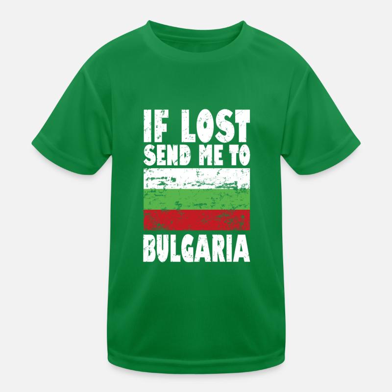 Dicton du drapeau de la Bulgarie T-shirt sport Enfant