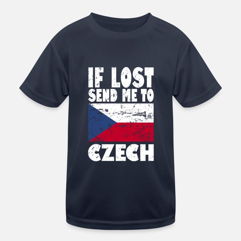 Drapeau de la République tchèque T-shirt sport Enfant