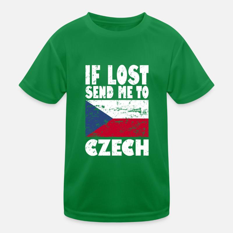 Drapeau de la République tchèque T-shirt sport Enfant