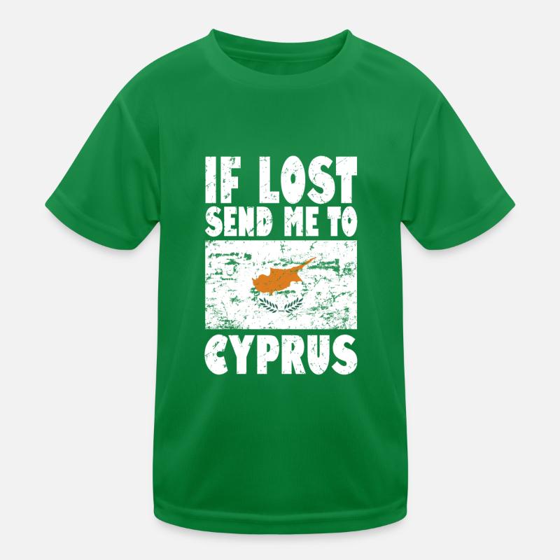 Zypern Flagge Spruch Kinder Funktions-T-Shirt