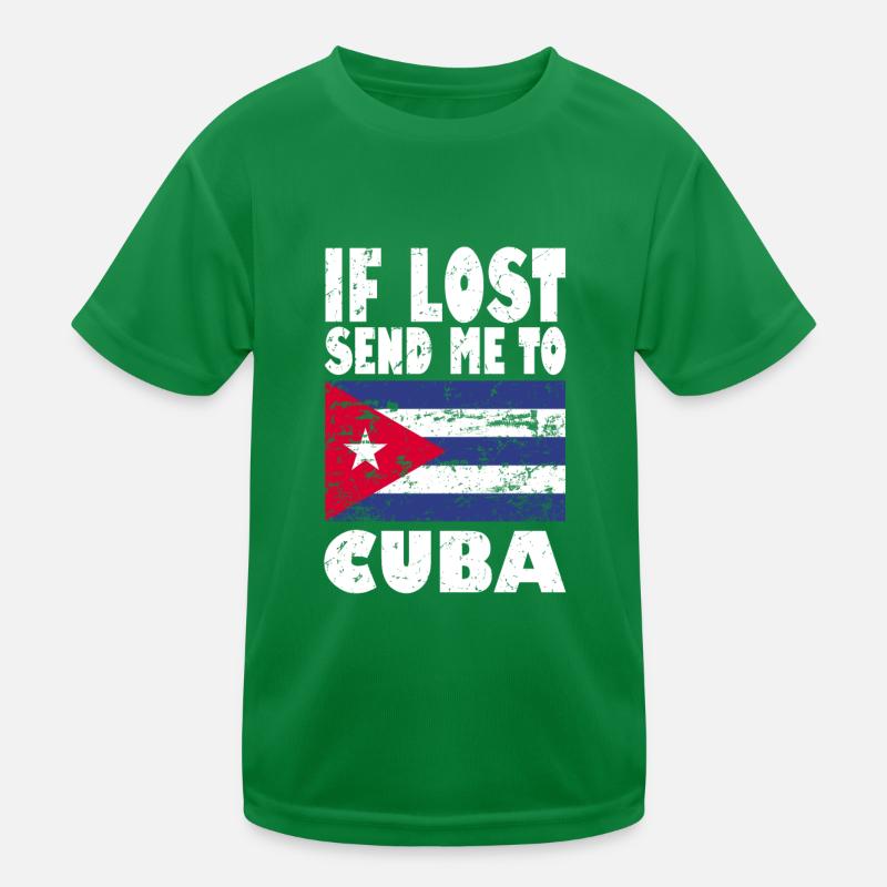 Drapeau de Cuba T-shirt sport Enfant