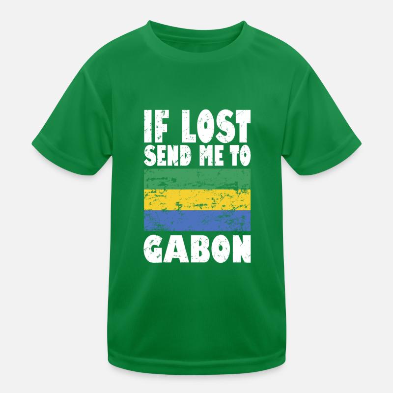 Drapeau du Gabon T-shirt sport Enfant