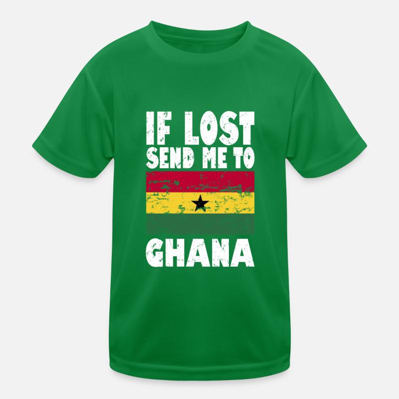 Ghana Flag Saying Kids Functional T-Shirt