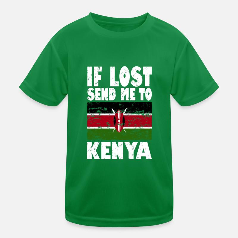 Drapeau du Kenya T-shirt sport Enfant