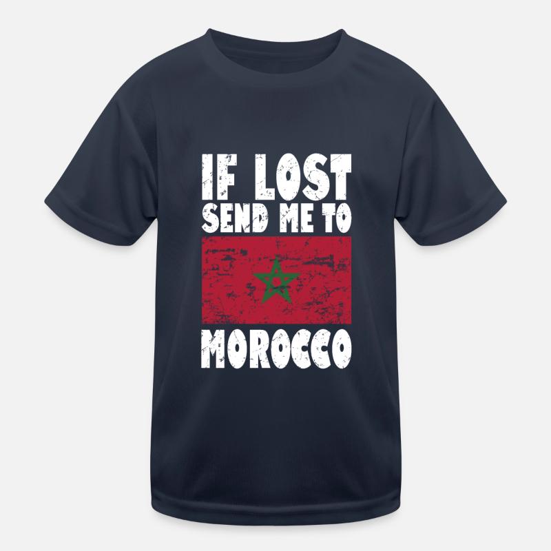 Drapeau du Maroc T-shirt sport Enfant