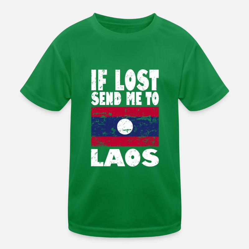 Drapeau du Laos T-shirt sport Enfant