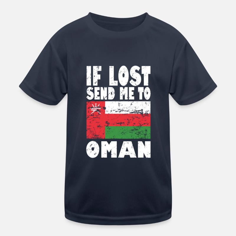 Dicton du drapeau d’Oman T-shirt sport Enfant