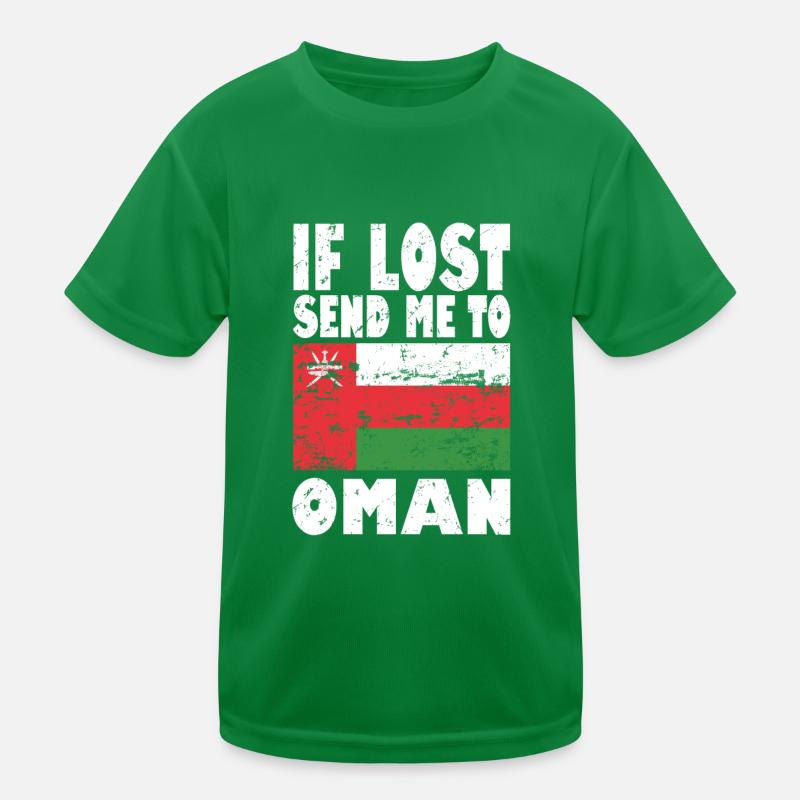 Dicton du drapeau d’Oman T-shirt sport Enfant