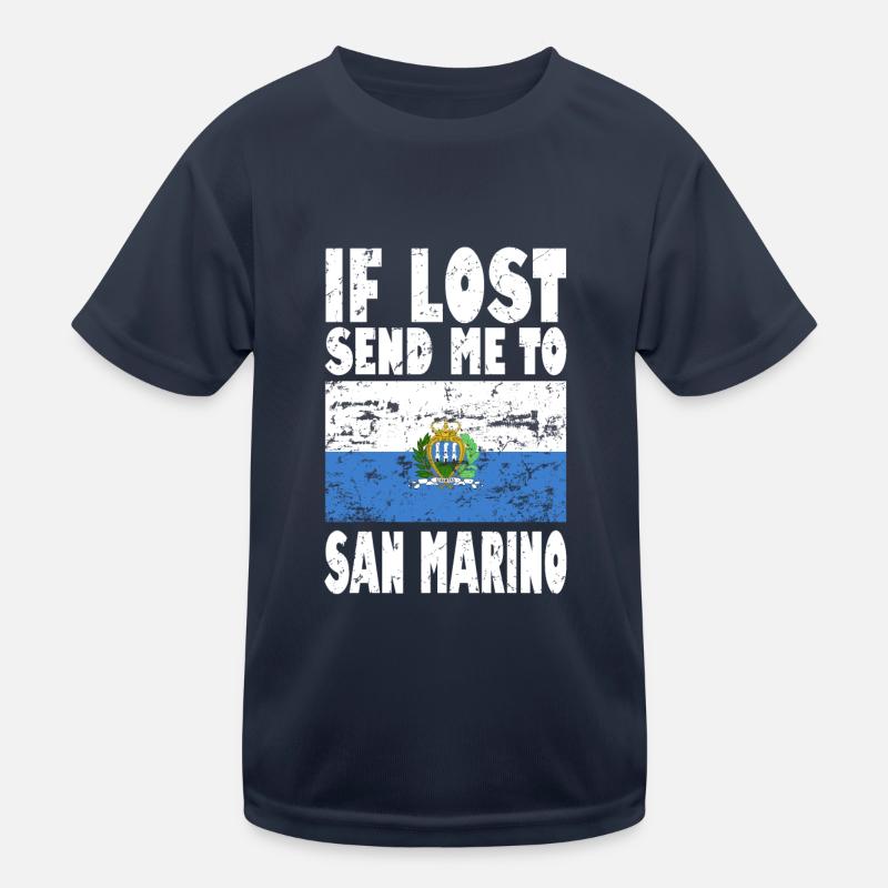 Drapeau de Saint-Marin T-shirt sport Enfant
