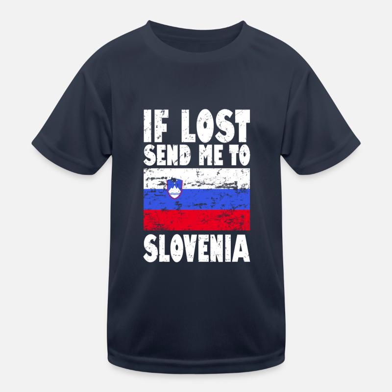 Drapeau de la Slovénie T-shirt sport Enfant