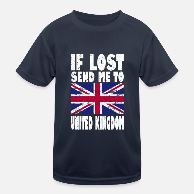 UK Flag Slogan Kids Functional T-Shirt