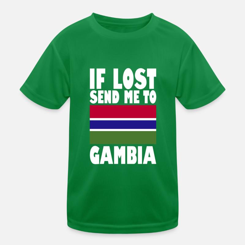 Dicton du drapeau de la Gambie T-shirt sport Enfant
