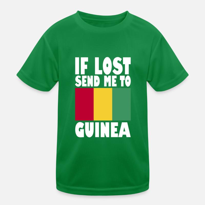 Guinea Flag Saying Kids Functional T-Shirt