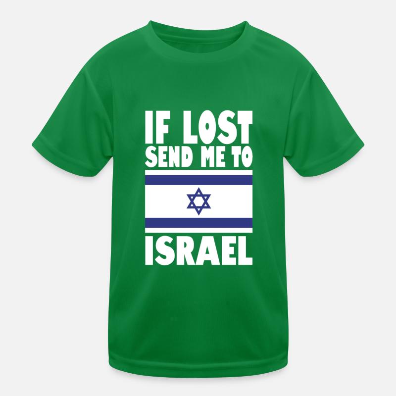 Isreal Flag Saying Kids Functional T-Shirt