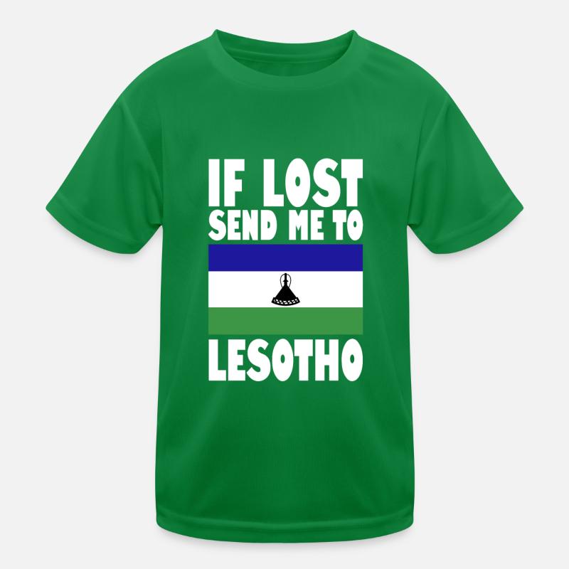 Dicton du drapeau du Lesotho T-shirt sport Enfant