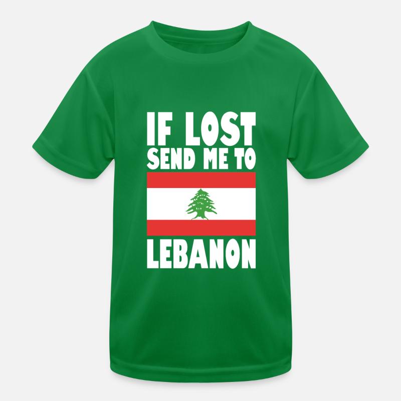 Drapeau du Liban T-shirt sport Enfant