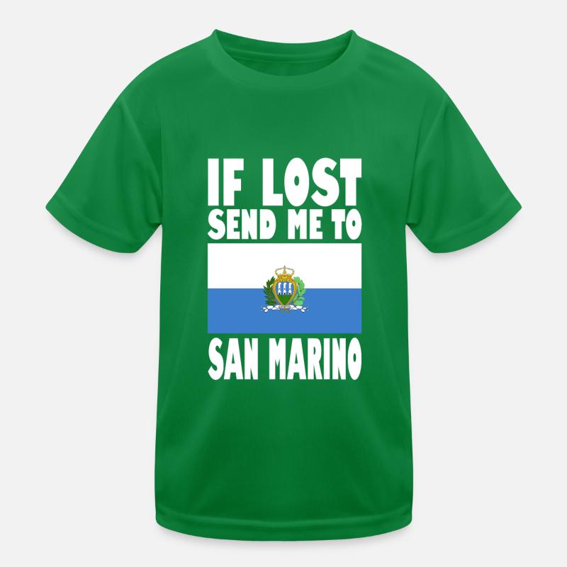 Drapeau de Saint-Marin T-shirt sport Enfant