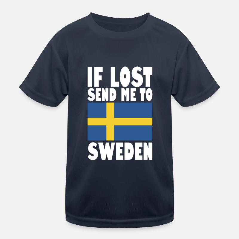 Drapeau de la Suède T-shirt sport Enfant