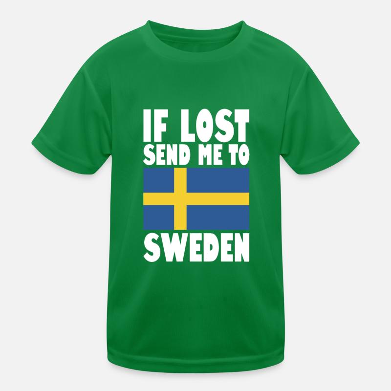 Drapeau de la Suède T-shirt sport Enfant