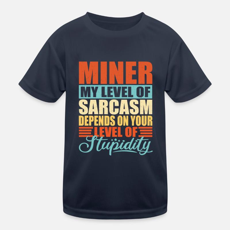 Miner Miner Buddy Mining Kids Functional T-Shirt