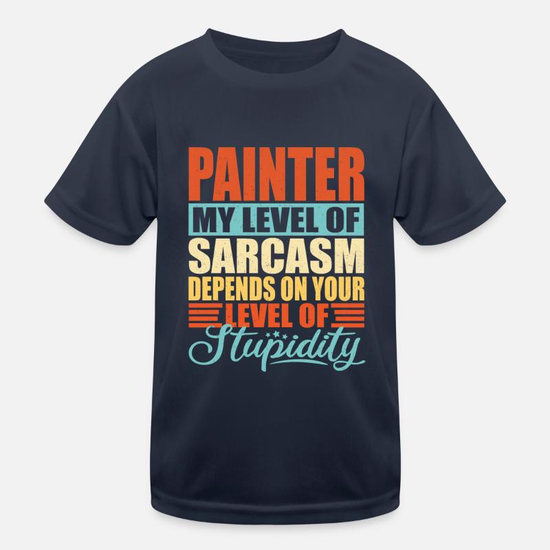 Maler sarkasmus Lustiger Maler Kinder Funktions-T-Shirt