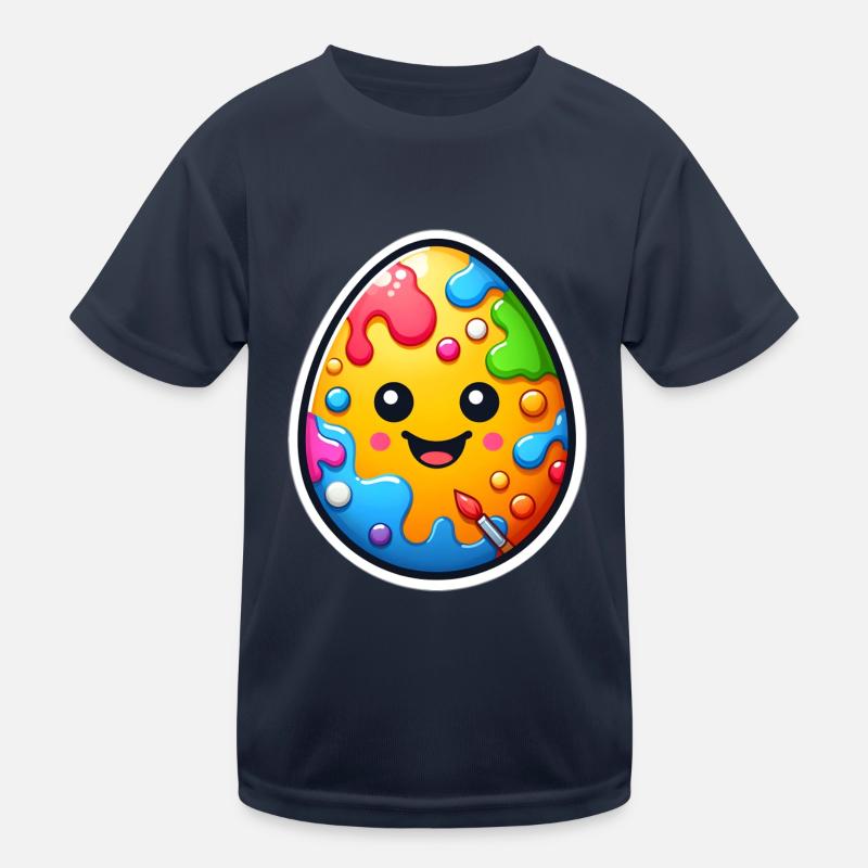 Osterei Kinder Funktions-T-Shirt