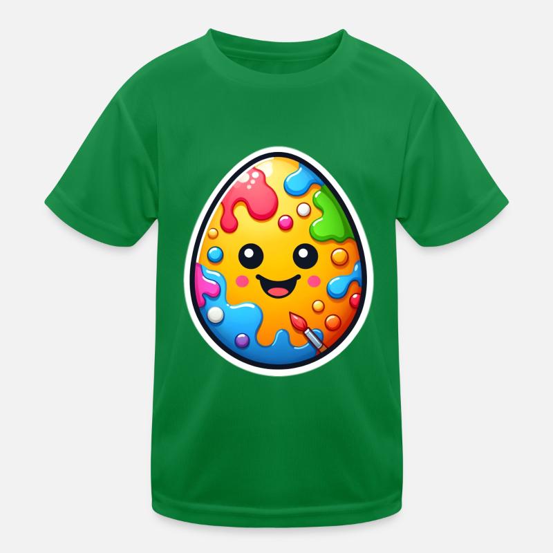 Easter Egg Kids Functional T-Shirt