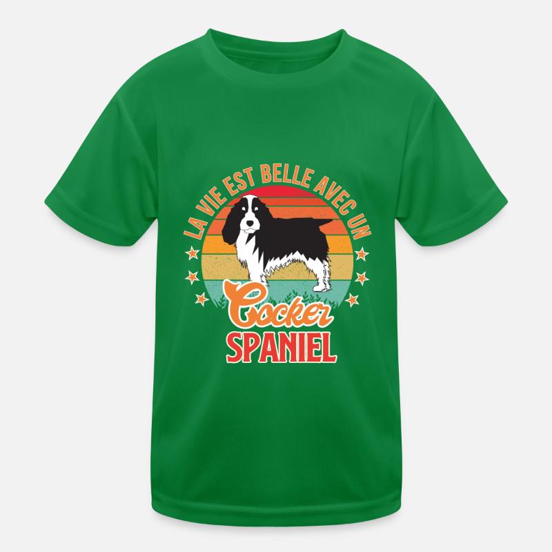 Cocker SPANIEL T-shirt sport Enfant