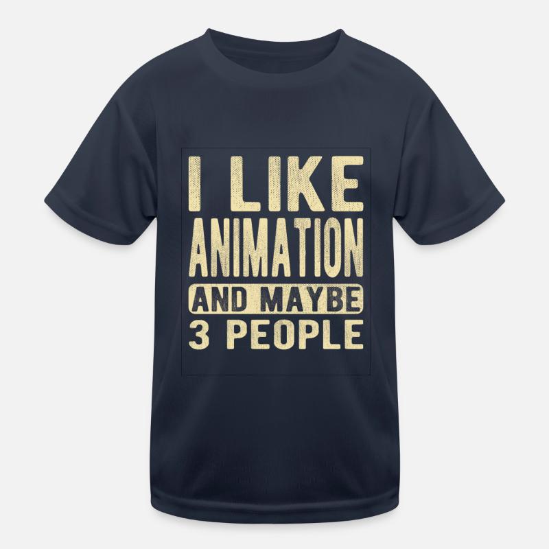Animation Spruch Kinder Funktions-T-Shirt