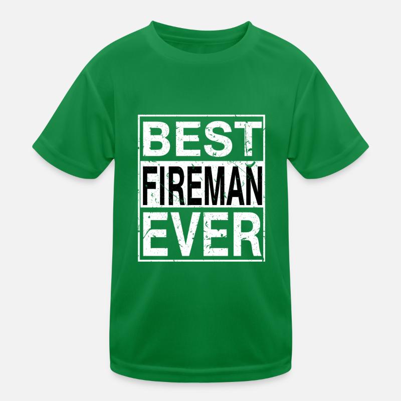 Meilleur pompier de tous les temps Cadeau de pompier T-shirt sport Enfant