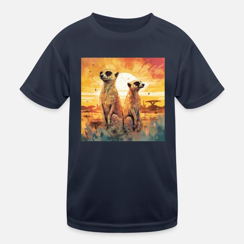 Erdmännchen Kinder Funktions-T-Shirt