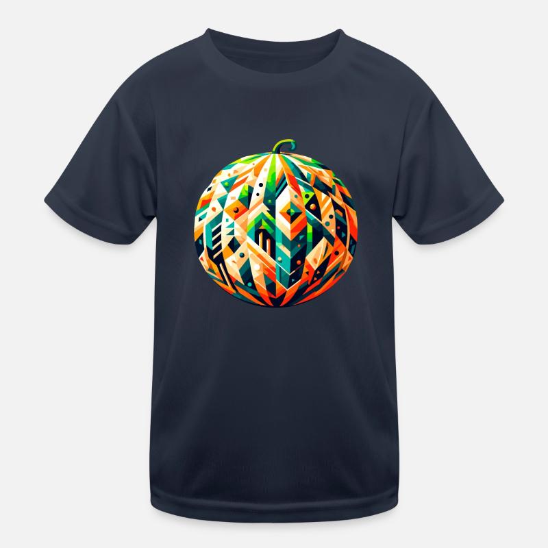 Melon géométrique : l’art esthétique Low-Poly T-shirt sport Enfant