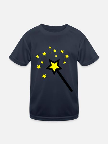 wand - Kids Functional T-Shirt - navy - Front