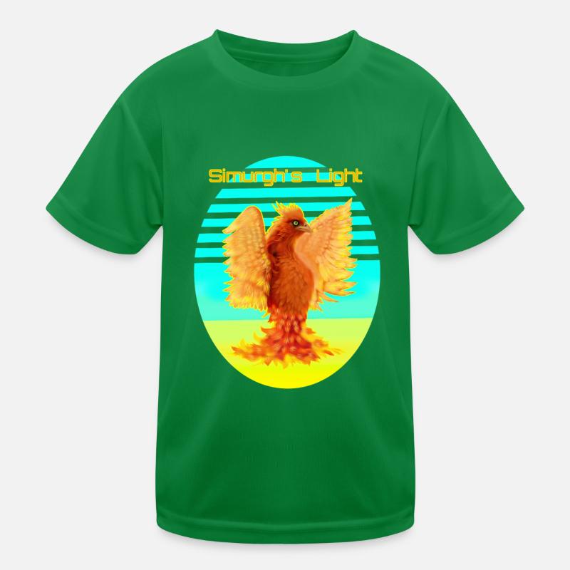 Cyber oiseau orange brillant : Oiseau de Happines T-shirt sport Enfant