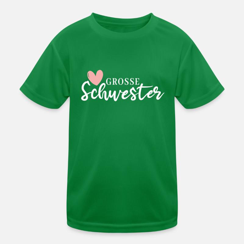 Grosse Schwester - Big sister - Schwestern Mädchen Kinder Funktions-T-Shirt