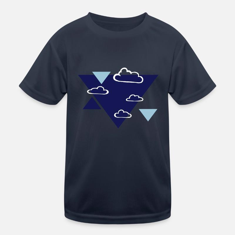 Clouds - printing inks freely selectable Kids Functional T-Shirt