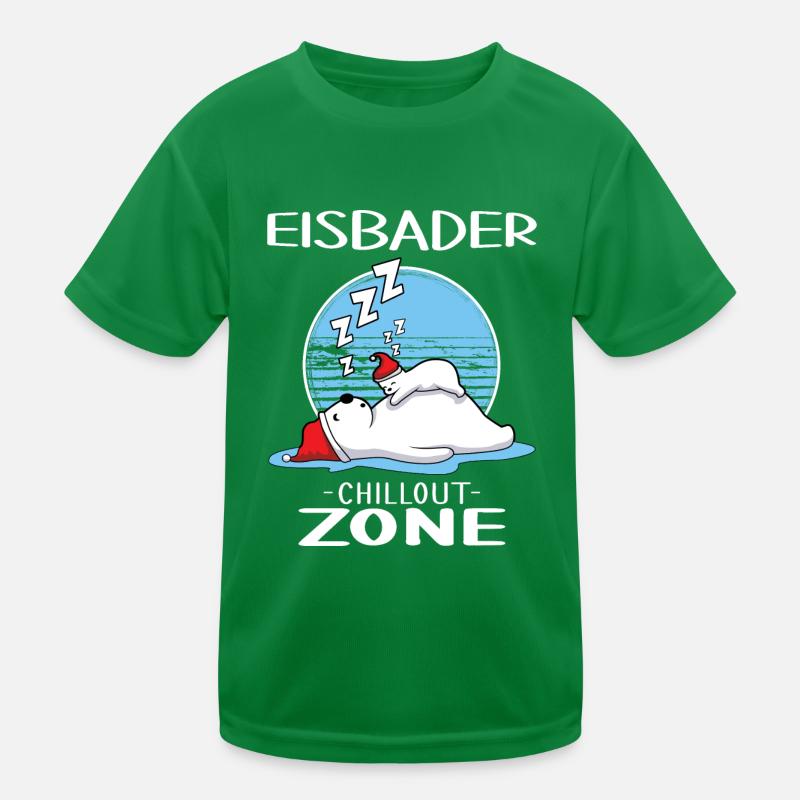 eisbader eisbad-zone winterbader Kinder Funktions-T-Shirt