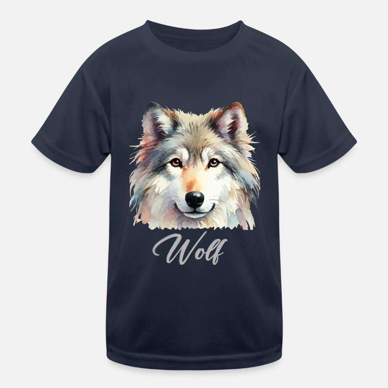 wolf Kinder Funktions-T-Shirt