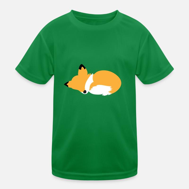 Schlafende Fox Kinder Funktions-T-Shirt