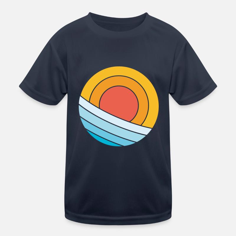 Sonne und Meer Kinder Funktions-T-Shirt