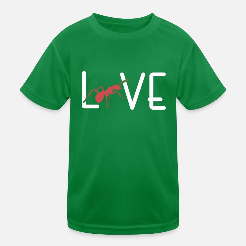 Fourmi « J’aime la fourmi » état fourmi feu T-shirt sport Enfant